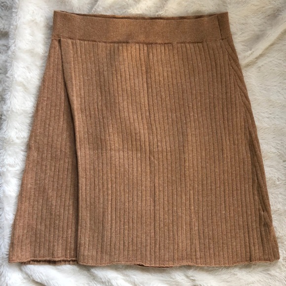 Free People Tan Knit Skirt - Picture 2 of 4